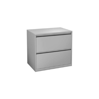 two drawer file cabinet light gray